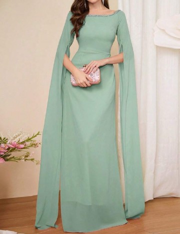 Rochie lunga SHEIN, verde