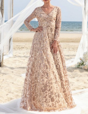 Rochie lunga Faeriesty, crem