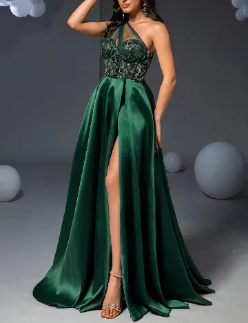 Rochie lunga Faeriesty, verde