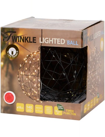 Glob luminos ACTION, negru