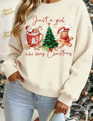 Pulover SHEIN, crem