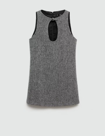 Rochie scurta Mango, gri