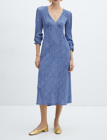 Rochie medie Mango, albastru