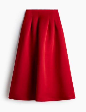 Fusta H&M, rosu