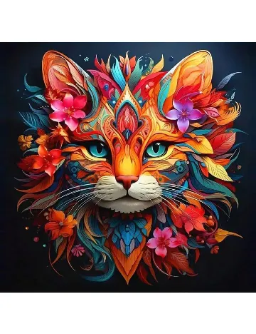 Poster de pictat, 40 x 40 cm SHEIN, mix culori