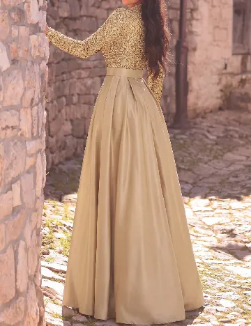 Rochie lunga Faeriesty, crem