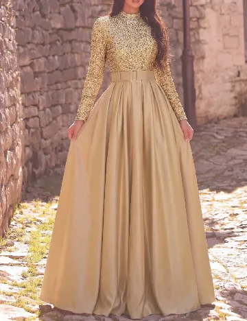 Rochie lunga Faeriesty, crem
