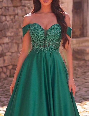 Rochie lunga Faeriesty, verde