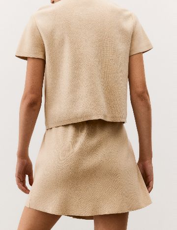 Fusta H&M, crem