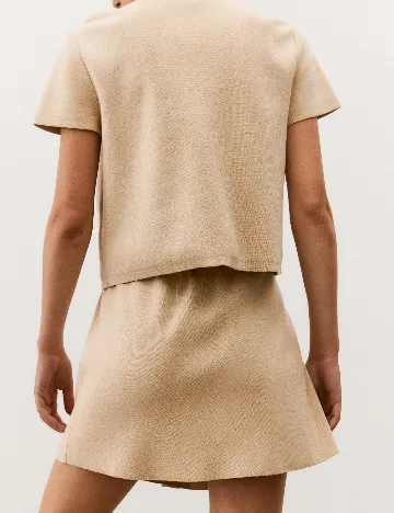 Fusta H&M, crem
