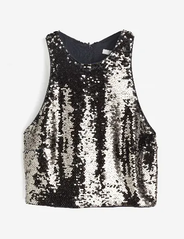 Top H&M, argintiu
