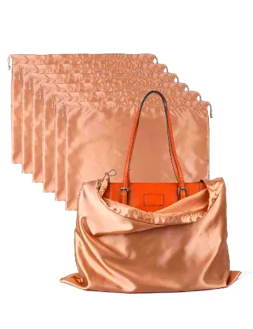 Set saculeti de protectie, 40 x 30 cm 3 bucati SHEIN, caramiziu