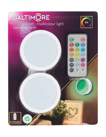 Lămpi cu telecomandă Baltimore, gri
