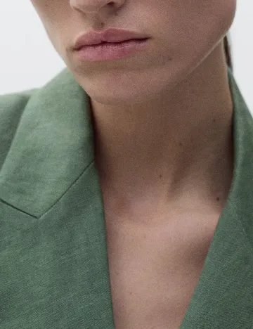 Sacou Oversize Mango, verde