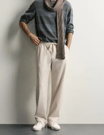 Pantaloni Zara, bej