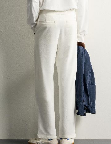 Pantaloni Zara, alb