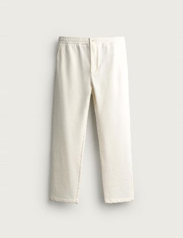 Pantaloni Zara, alb
