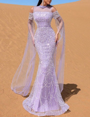 Rochie lunga SHEIN, mov