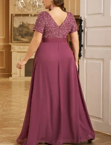 Rochie lunga UNITHORSE Plus Size, roz