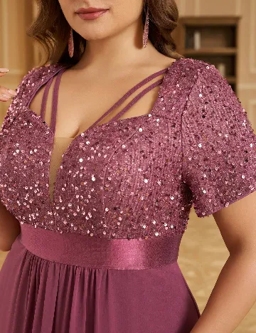 Rochie lunga UNITHORSE Plus Size, roz