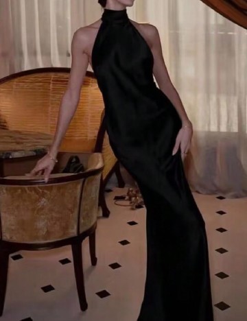 Rochie lunga Indefeir, negru