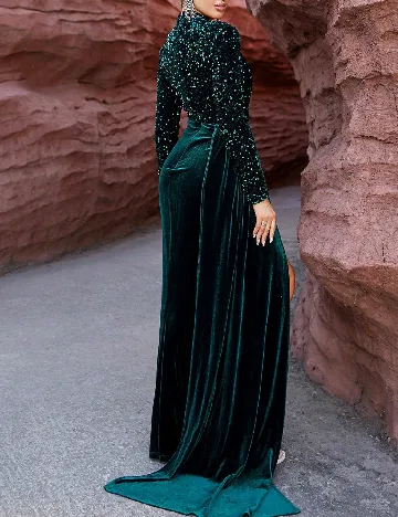 Rochie lunga Love&Lemonade, verde