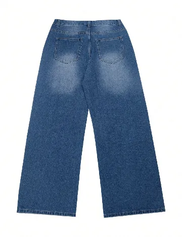 Blugi NVFelix Plus Size Men, albastru