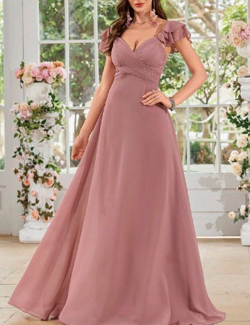 Rochie lunga UNITHORSE, roz