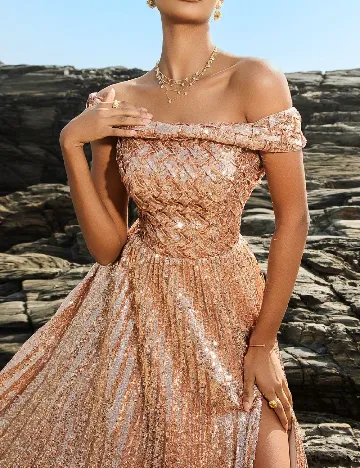 Rochie lunga SHEIN, crem
