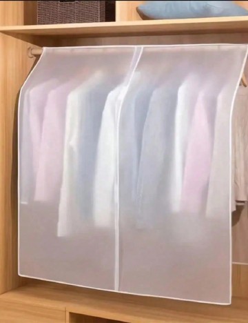 Husa de protectie pentru haine, 60 x 80 cm SHEIN, alb