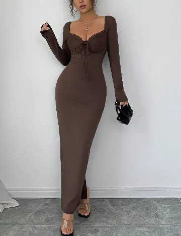 Rochie lunga SHEIN, maro