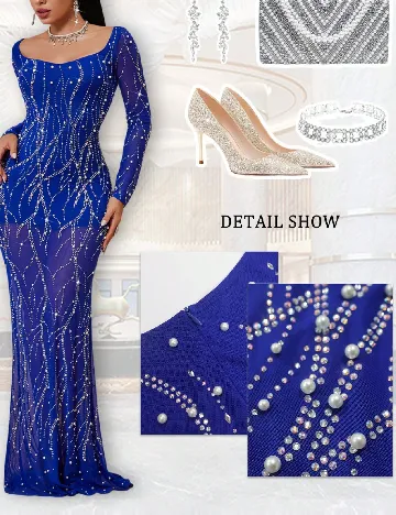 Rochie lunga Nikbk, albastru