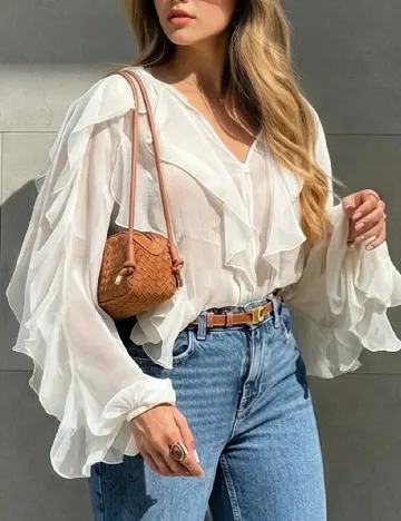 Bluza Indefeir, ecru