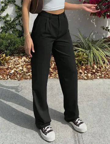 Pantaloni Myoursa, negru