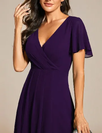 Rochie medie Ever-Pretty, mov
