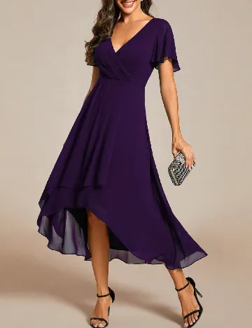 Rochie medie Ever-Pretty, mov