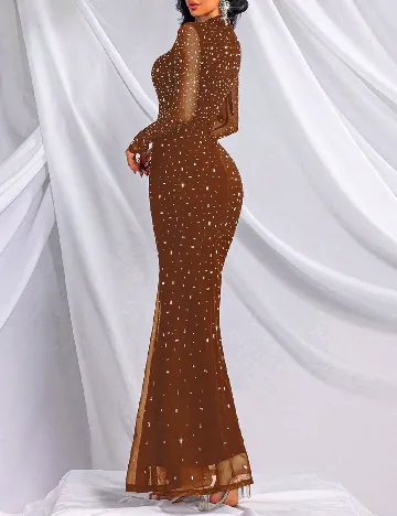 Rochie lunga LUVISTRUE, maro