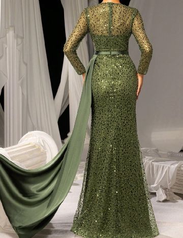 Rochie lunga Faeriesty, verde