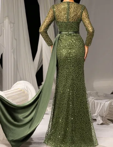 Rochie lunga Faeriesty, verde
