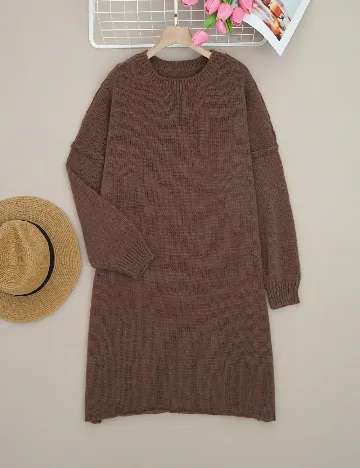 Rochie scurta SHEIN, maro