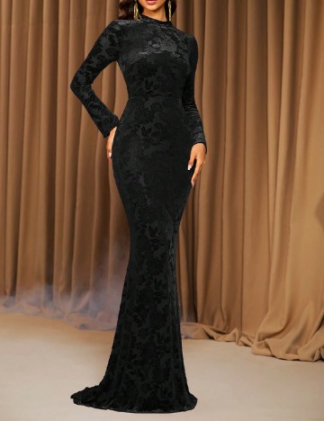 Rochie lunga Love&Lemonade, negru