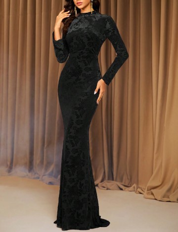 Rochie lunga Love&Lemonade, negru