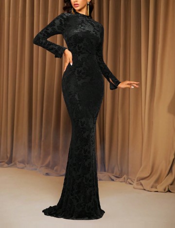 Rochie lunga Love&Lemonade, negru