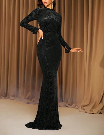 Rochie lunga Love&Lemonade, negru