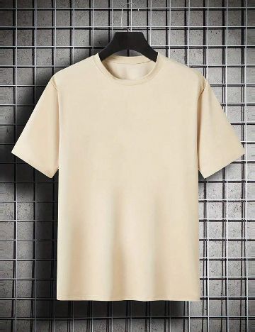 Tricou Oversize SHEIN, crem