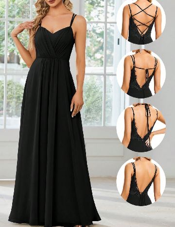 Rochie lunga Ever-Pretty, negru