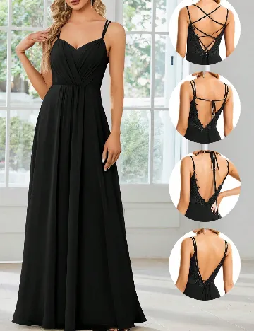 Rochie lunga Ever-Pretty, negru
