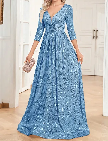 Rochie lunga XUIBOL, albastru