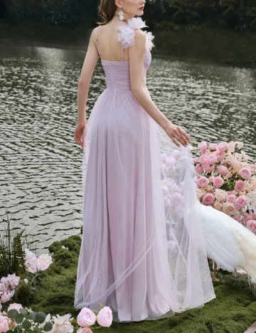 Rochie lunga Faeriesty, roz