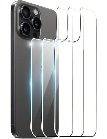 Set folie sticla iPhone 12 Pro 3 bucati SHEIN, transparent